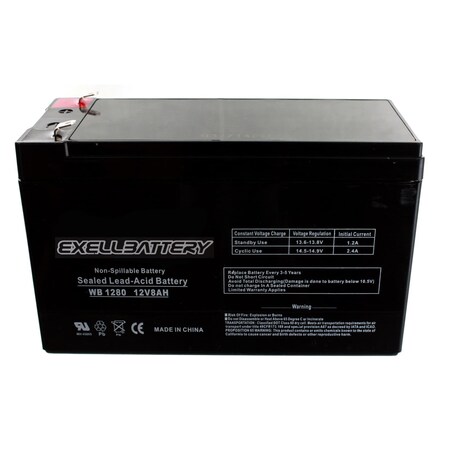 Exell Battery 12, 8, AGM Chemistry EB1280F1
